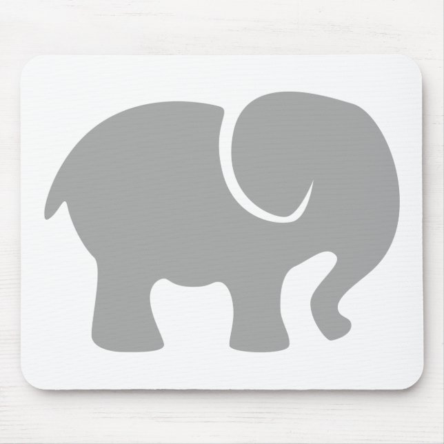 Mousepad Apenas um Elefante Cinza (Frente)