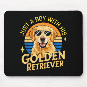 Mousepad Apenas um Garoto e Seus Retrievers Dourados Garota