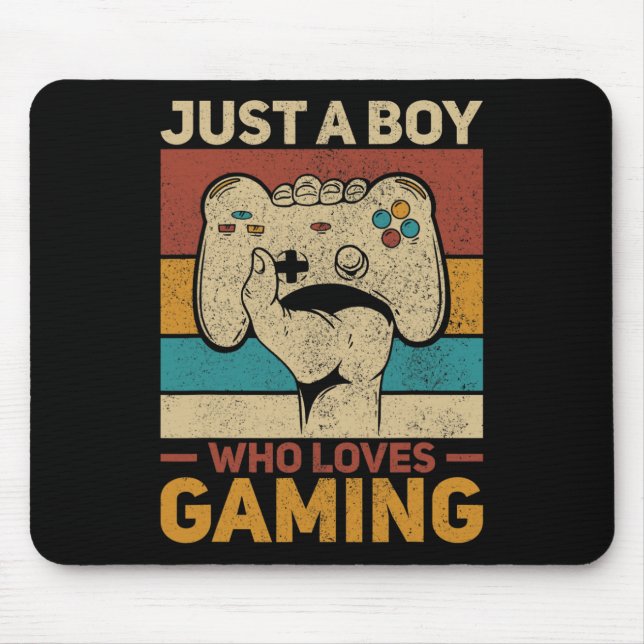 Mousepad Apenas Um Menino Que Adora Jogar Jogo De Roupa (Frente)