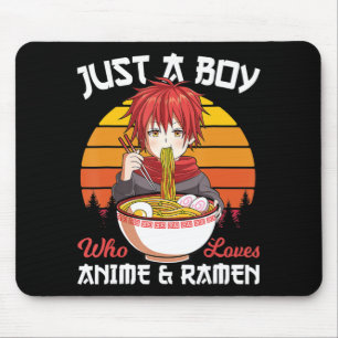 Mousepad Apenas Um Menino Que Ama Anime E Ramen, Otak Japon