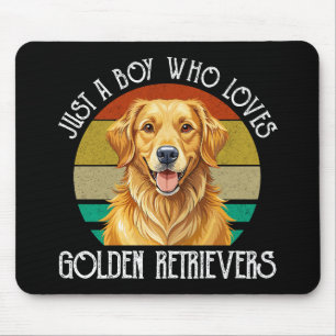 Mousepad Apenas um menino que ama Golden Retrievers