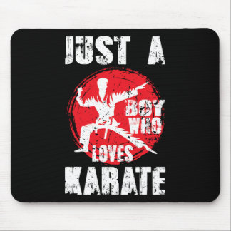 Mousepad Apenas Um Menino Que Ama Karate Engraçado Dizendo 