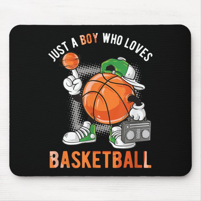 Mousepad Apenas Um Menino Que Ama O Basquete 2 (Frente)