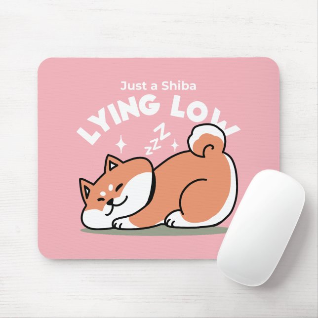 Mousepad Apenas um Shiba Mente Baixo: Design de Shiba Inu C (Com mouse)