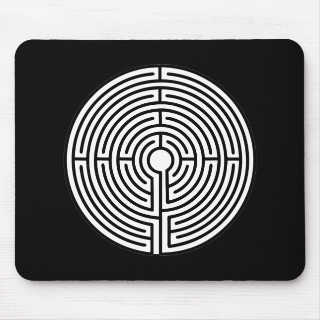 Mousepad Apenas uma Circular Maze (Frente)