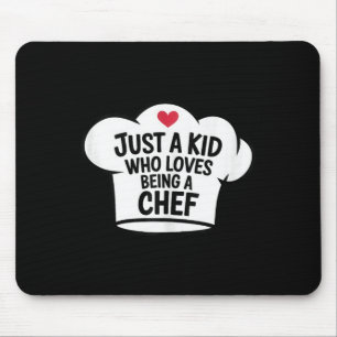 Mousepad Apenas Uma Criança Que Adora Ser Chef Legal Ao Lov