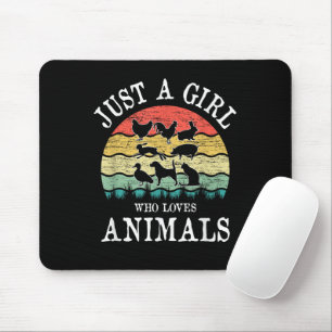 Mousepad Apenas Uma Garota Que Ama Animais