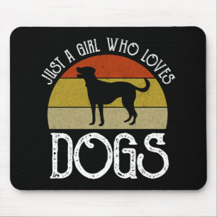 Mousepad Apenas Uma Garota Que Ama Cachorros