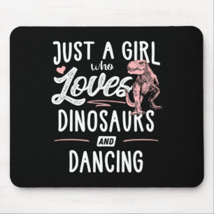 Mousepad Apenas Uma Garota Que Ama Dinossauros E Dinossauro