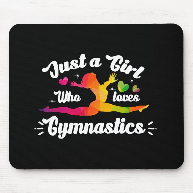 Mousepad Apenas Uma Garota Que Ama Ginástica (Frente)