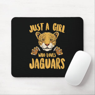 Mousepad Apenas uma garota que ama onças engraçadas mulhere