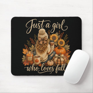 Mousepad Apenas Uma Garota Que Ama Outono Fofo