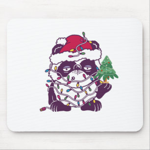Mousepad Apenas uma garota que ama pandas - Urso de Natal F