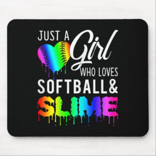 Mousepad Apenas Uma Garota Que Ama Softll E Slime Camiseta