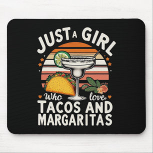 Mousepad Apenas Uma Garota Que Ama Tacos E Margaritas Engra