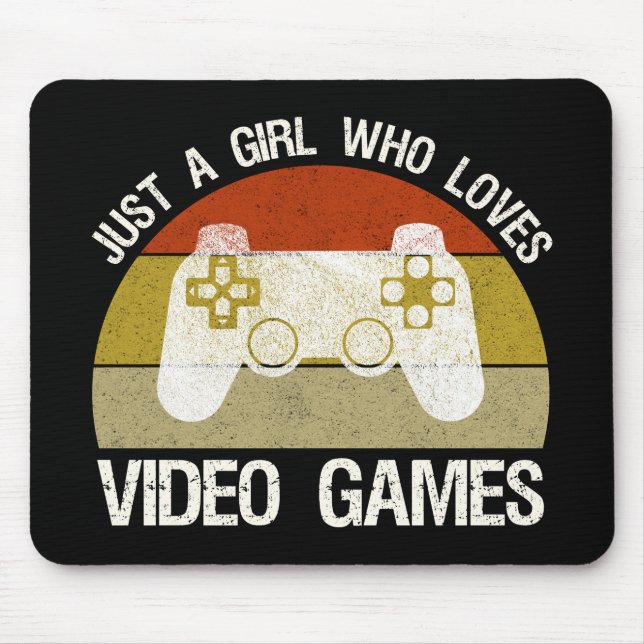 Mousepad Apenas Uma Garota Que Ama Video Games (Frente)
