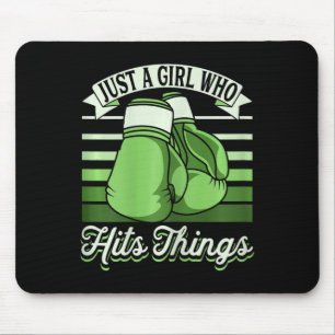 Mousepad Apenas Uma Garota Que Bate em Coisas Kickboxer Gar