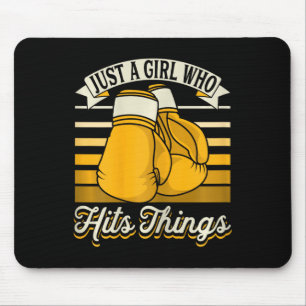 Mousepad Apenas Uma Garota Que Bate em Coisas Kickboxer Gar