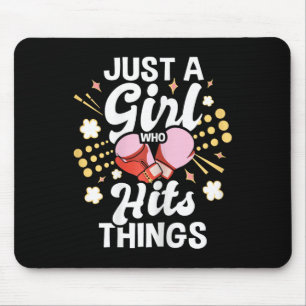 Mousepad Apenas Uma Garota Que Bate em Coisas - Kickboxing
