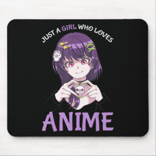 Mousepad Apenas Uma Menina Que Ama Anime Adolescentes Menin