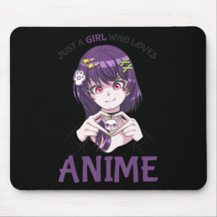 Mousepad Apenas Uma Menina Que Ama Anime Adolescentes Menin