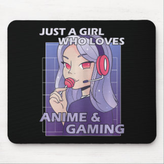 Mousepad Apenas Uma Menina Que Ama Anime E Jogos