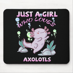 Mousepad Apenas Uma Menina Que Ama Axolotls Anime Kawaii Gi