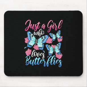 Mousepad Apenas Uma Menina Que Ama Borboletas