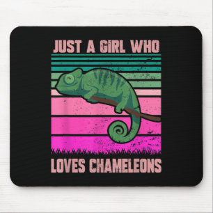 Mousepad Apenas Uma Menina Que Ama Camaleões Engraçada Cita