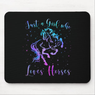Mousepad Apenas Uma Menina Que Ama Cavalos Cavaleiros Caval