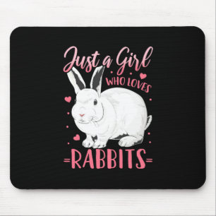 Mousepad Apenas Uma Menina Que Ama Coelhos