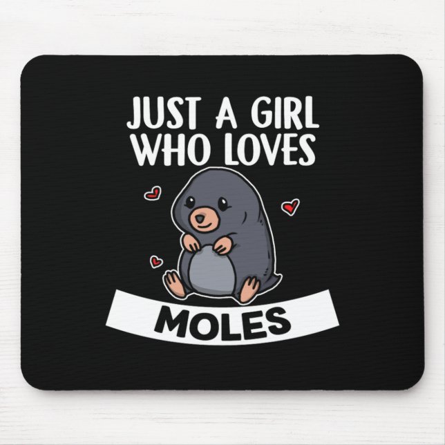 Mousepad Apenas Uma Menina Que Ama O Fato De Moles De Bela  (Frente)