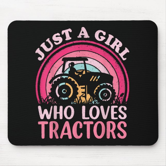 Mousepad Apenas Uma Menina Que Ama Tratores (Frente)