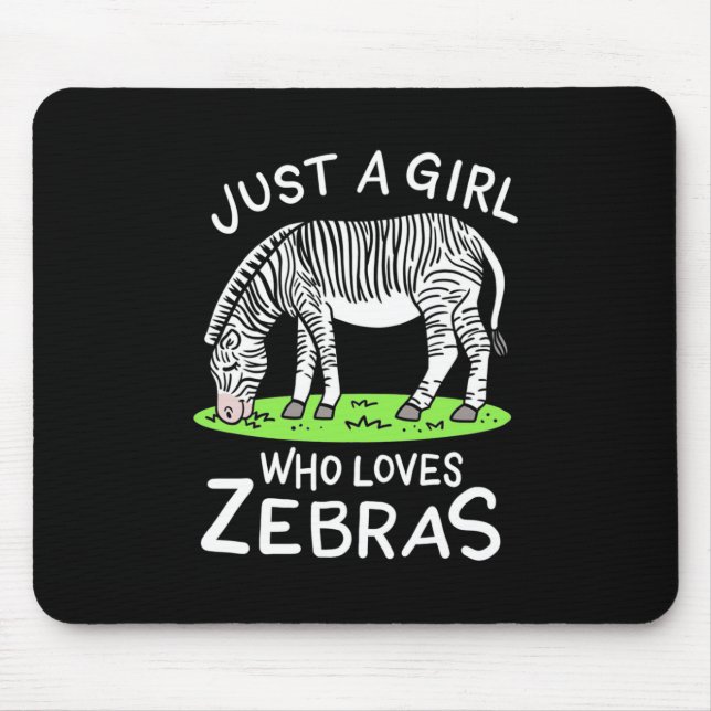 Mousepad Apenas Uma Menina Que Ama Zebras (Frente)