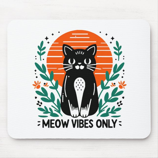 Mousepad apenas vibrações de gato (Frente)