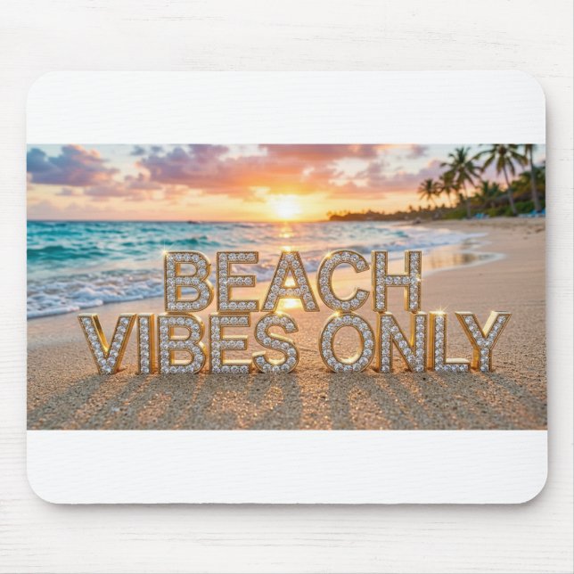 Mousepad Apenas Vibrações de Praia (Frente)