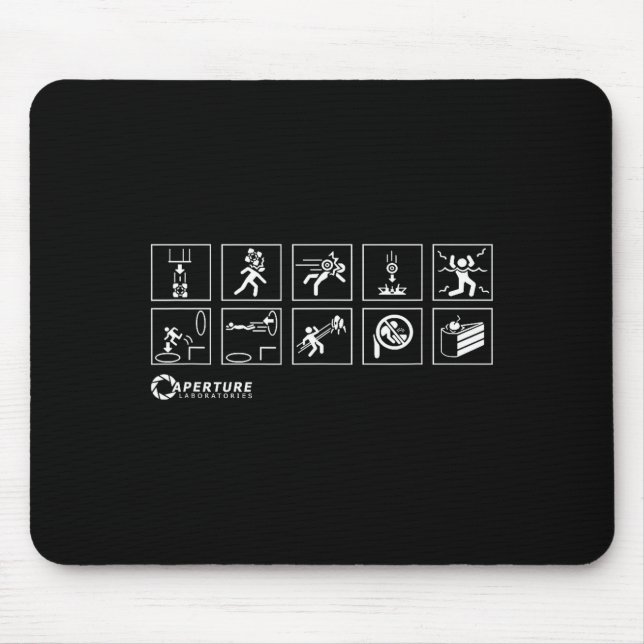 Mousepad Aperture Labs Jump Into The Rtal For Science Funny (Frente)