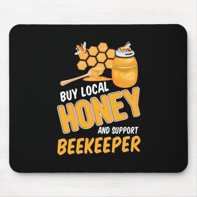 Mousepad Apicultor Local De Mel E Suporte Do comprar (Frente)