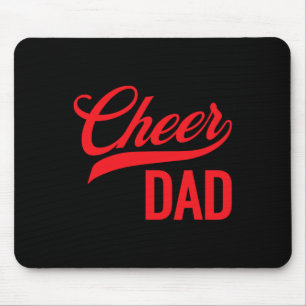 Mousepad Aplaudir Pai Vermelho e Branco Cheerleading Conjun