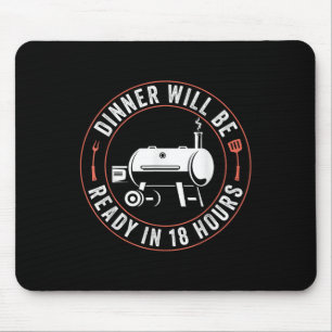 Mousepad Aplicativo de Pai de carne fumadora engraçada com
