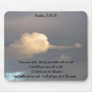 Mousepad Apocalipse 3:15-16