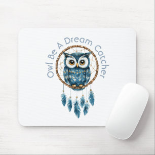 Mousepad Apoiador de Sonhos Coruja Azul