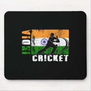 Mousepad Apoiadores do Críquete da Índia Fãs de Críquete da