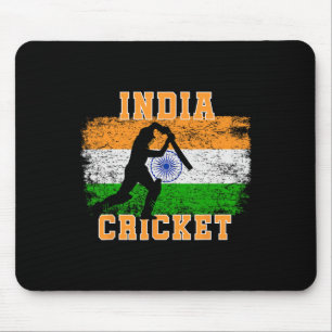Mousepad Apoiadores do Críquete da Índia Fãs de Críquete da