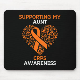 Mousepad Apoiando minha tia RSD Mês de Consciência CRPS Lar