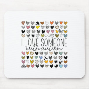 Mousepad Apoiar a consciência autista Eu amo alguém com uti