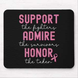 Mousepad Apoiar a Consciência do Cancer da Mama Honra do Ad