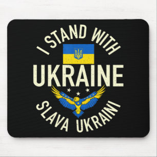 Mousepad Apoiar A Ucrânia I A Defender A Ucrânia Fla Ucrani