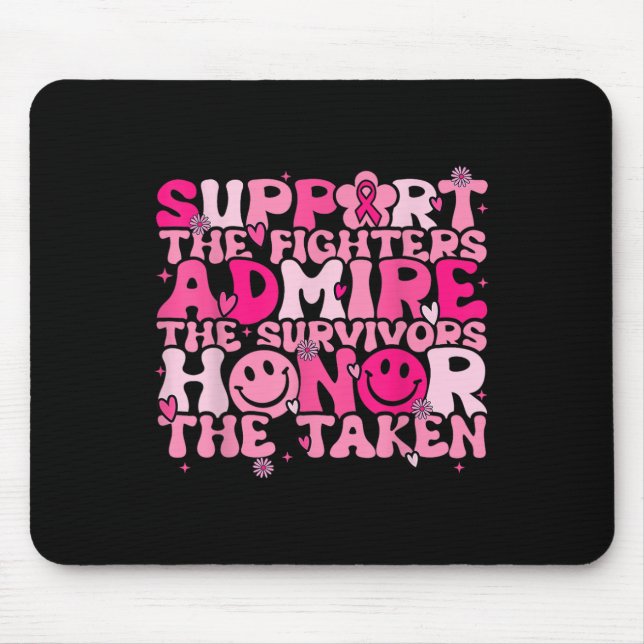 Mousepad Apoiar Admire Honra Admire Aviso de Consciência do (Frente)