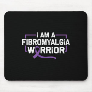 Mousepad Apoiar O Guerreiro Roxo Da Fita De Fibromialgia Aw